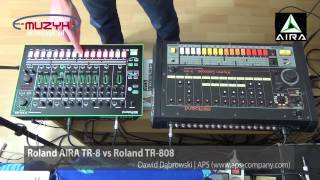 Roland AIRA TR-8 vs Roland TR-808 demo comparison - porównanie TR-8 z TR-808