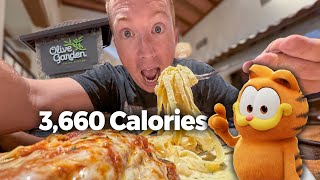 Eating THE ENTIRE Garfield Menu at Olive Garden – Prices, Review & More