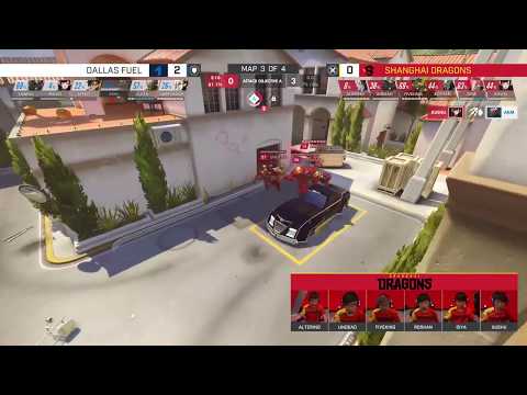 Insane Push by Shanghai Dragons vs Dallas Fuel - Overwatch League