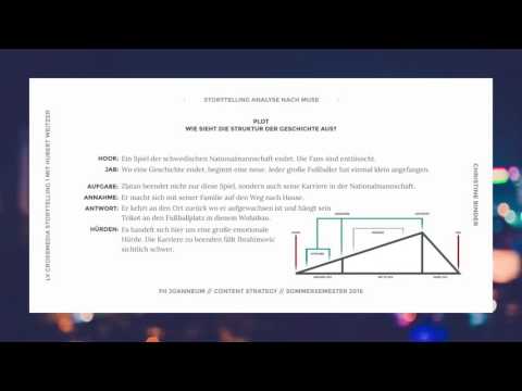 MUSE Storytelling Analyse von Binder Christine - FH Joanneum 2016 mit Hubert Weitzer