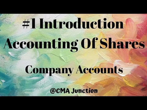 1 Company Accounts And Audit| Accounting of Shares And Debentures | CMA INTER |CA INTER