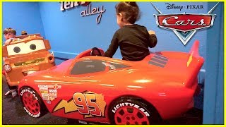 Disney Cars Ride On Lightning McQueen Tow Mater Nursery Rhymes Song, Skip To My Lou