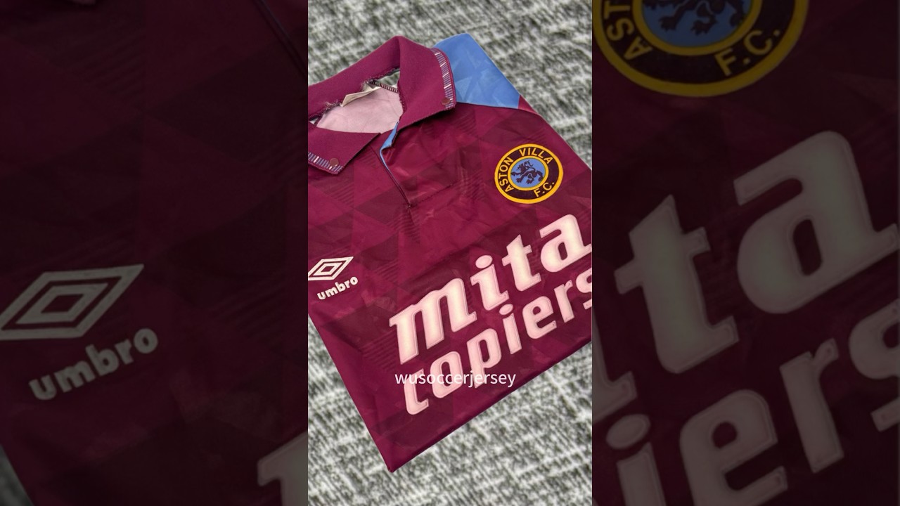 1990 Aston Villa Home Retro Football Jersey #astonvilla #jersey #football #footballjersey