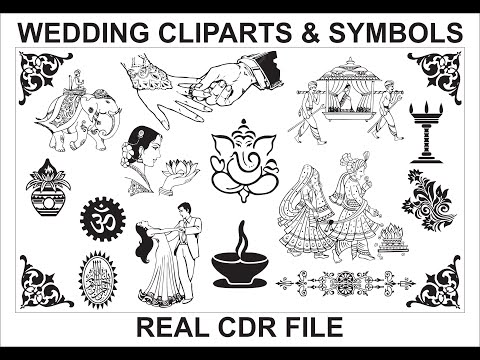 (File 8) 2500+ Best Wedding Cliparts & Symbols | असली CDR फ़ाइल | Variety Videos