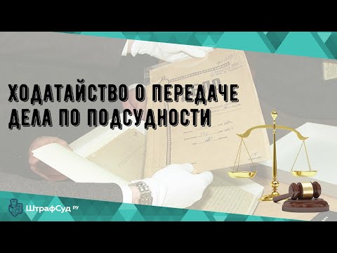 Ходатайство о передаче дела по подсудности