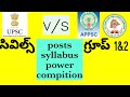 Difference Between Upsc Cse And Appsc Tspsc Groups 1 And 2 In Telugu