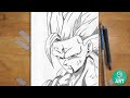 How To Draw Goku SSJ3 Step By Step Dragon Ball Art Tutorial