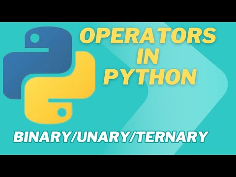 Operator In Python Unary Binary Ternary Operators Explained Programming Basics Python