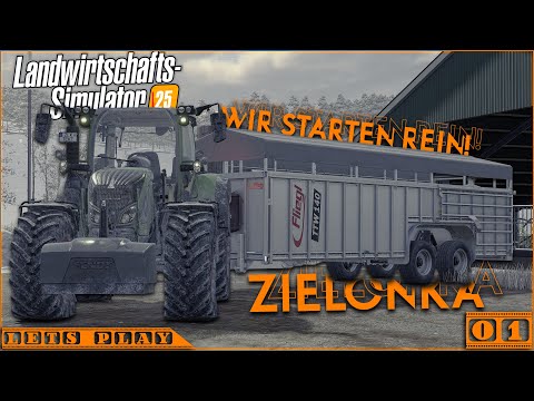 | LS25 - ZIELONKA | Winter, Kühe und keine Ahnung 😅 (Mischration)! | Farming Simulator 2025 | Nr. 01