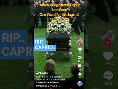 RIP Caprio 😢#frankcaprio #frankcaprio #ripfrankcaprio#viral #greif