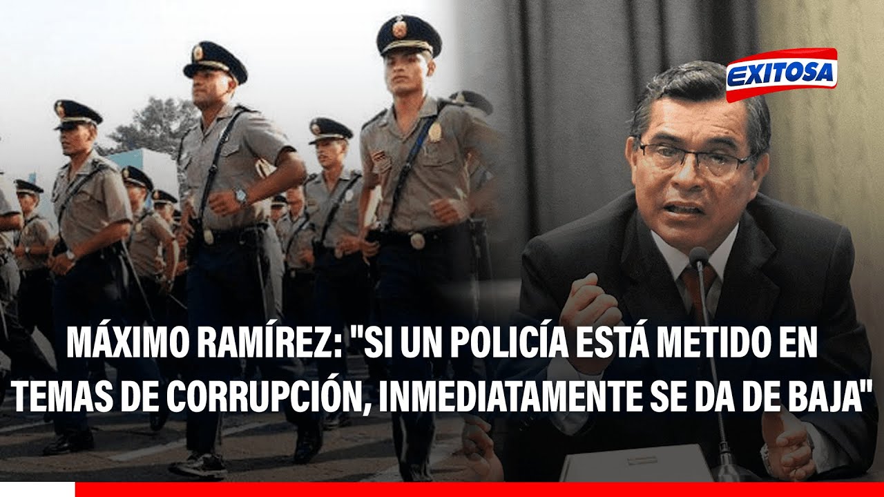 🔴🔵 Máximo Ramírez: "Si un policía está metido en temas de corrupción, inmediatamente se da de baja"
