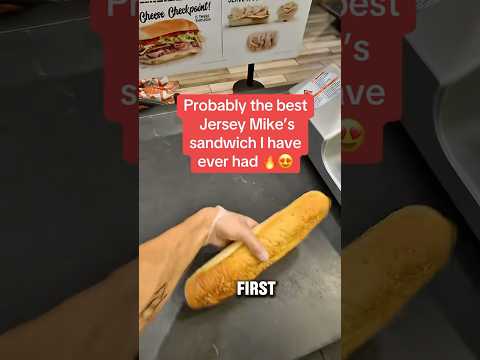 One of the BEST SANDWICHES I’ve ever had… at Jersey Mikes 🔥 #jerseymikes #food
