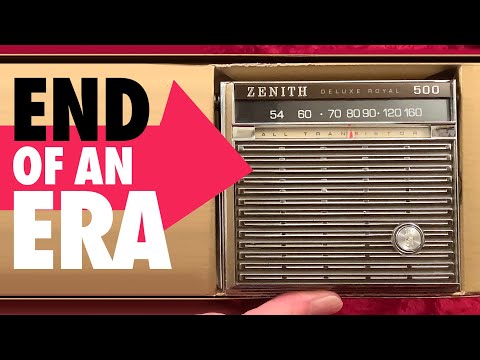Zenith Royal 500 transistor radio--the end of an era c1965 unboxing