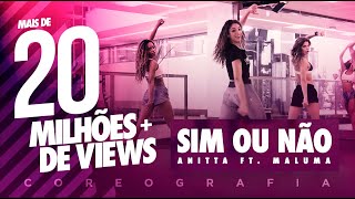Sim Ou Não - Anitta Ft. Maluma - Coreografia |  FitDance - 4k