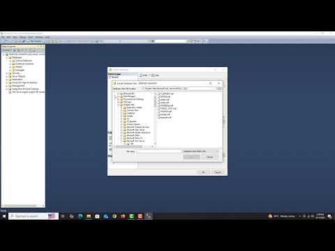 How to attach SQL Server database file without log file.ldf using only data file .mdf