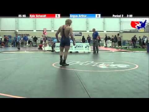 Kyle Schmidt vs. Angus Arthur at 2013 ASICS FILA Cadet Nationals - GR