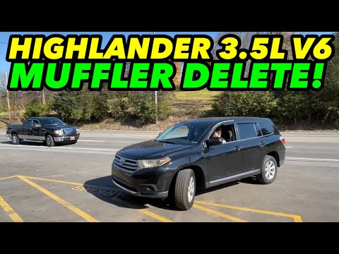 2013 Toyota Highlander 3.5L V6 Dual Exhaust w/ Muffler Delete!