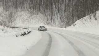 Running up the Cherohala Skyway in snow/ice yesterday - March 26, 2013