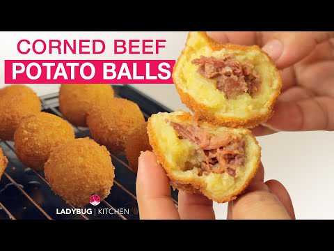 CORNED BEEF POTATO BALLS - Potato Croquettes
