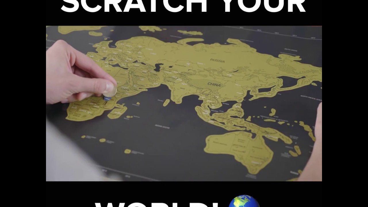 Travel Tracker - Scratch Off World Map Poster