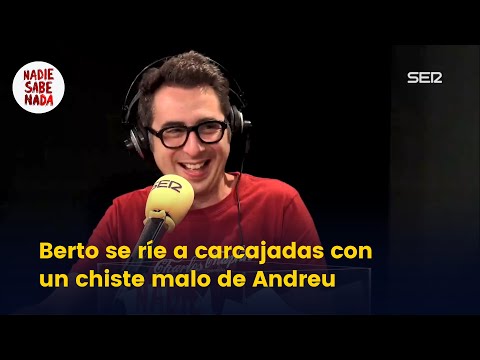 Berto se ríe a carcajadas con el chiste malo de Andreu