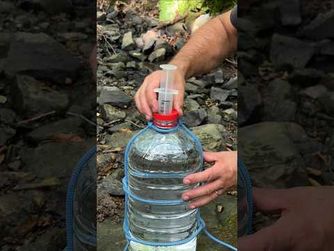 This Genius Water Hack Will Blow Your Mind! #campping #lifehacks #survival
