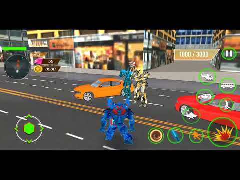 Bus Robot Car Transform War - Spaceship Robot Game :android gameplay