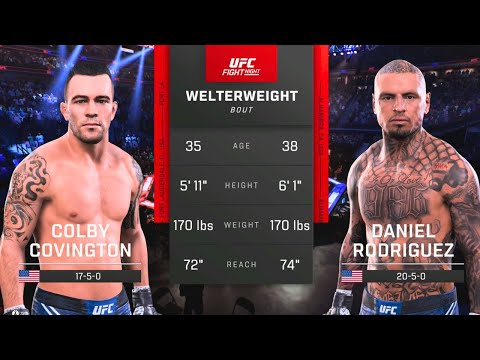 Colby Covington vs Daniel Rodriguez FULL FIGHT | UFC 5 AI Simulation Gameplay (CPU vs CPU)