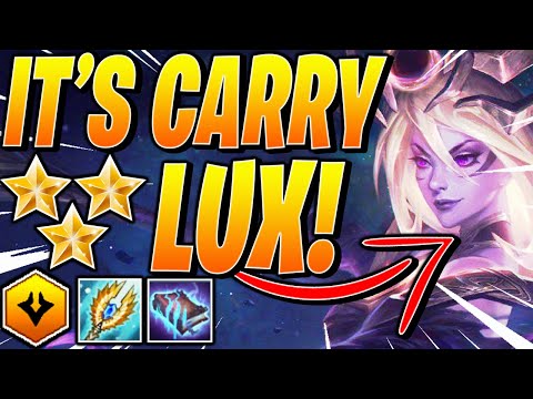 CAN ⭐⭐⭐ LUX WIN?? - SET 3 TFT Teamfight Tactics Dark Star Comp 10.7 Strategy Galaxies Mobile Guide
