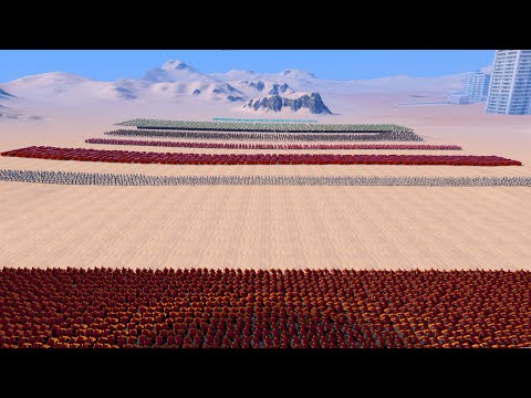 7 LAYERS OF UNIQUE SOLDIERS vs 3K SPARTANS UEBS - Ultimate Epic Battle Simulator