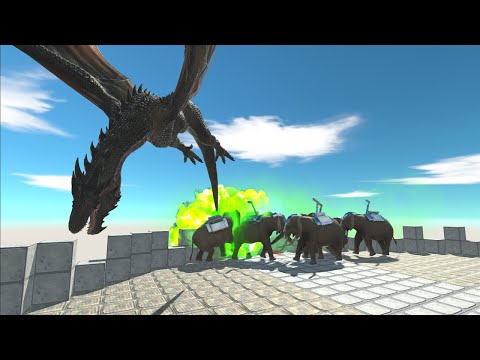 NEW UNIT DRAGON on SKY TOWER vs Army from Every Units - Animal Revolt Battle Simulator
