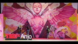 Live Paint : Pray and Bloom | Kaoru Sauda, YOICHIRO, and Takashi Matsuyama | TEDxAnjo video
