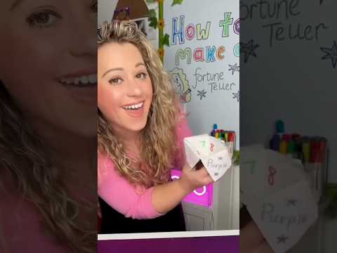 How to make a fortune teller!⭐️ #papercraft #fortuneteller #tutorial #fun #kids #school #teacher