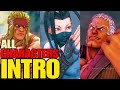 All Season 1 Characters INTRO Street Fighter V AE