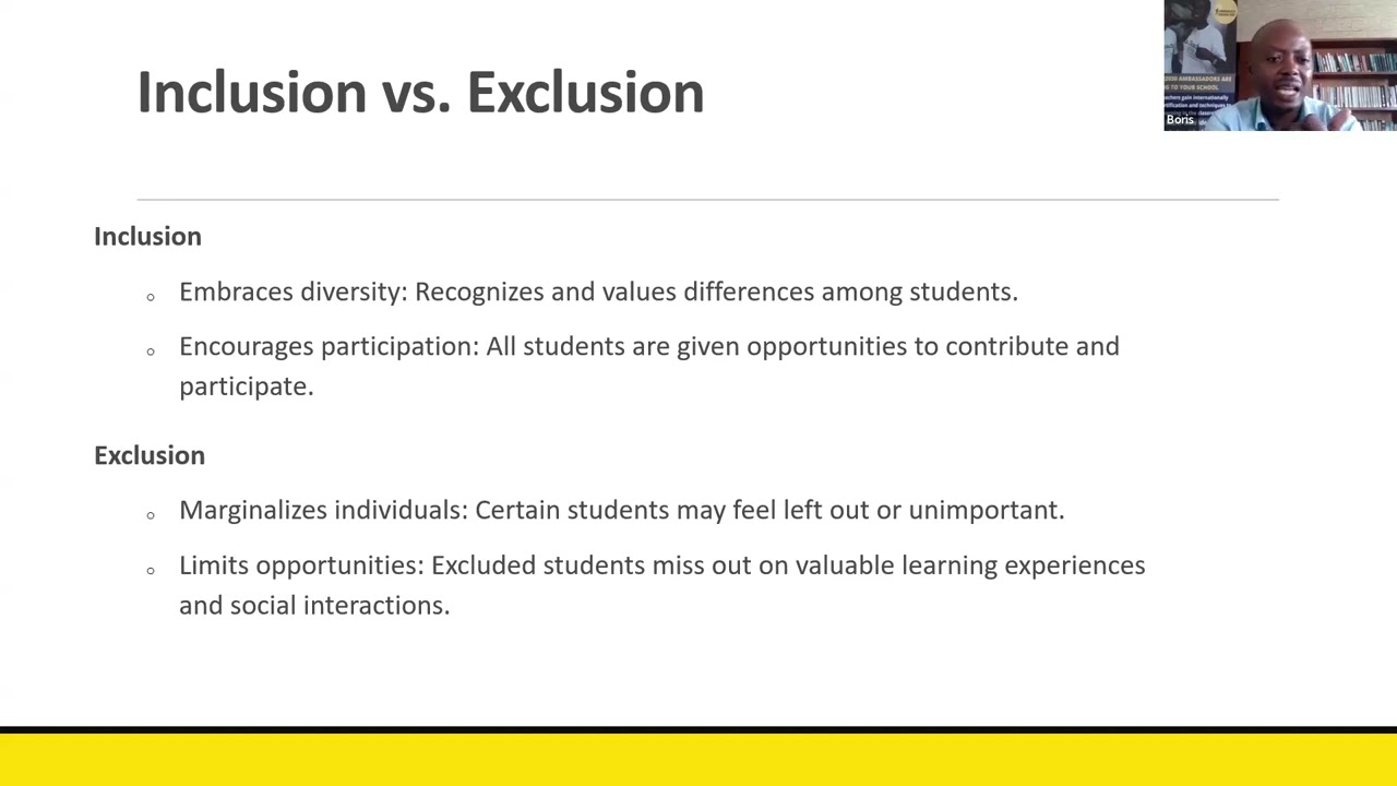 Inclusion vs Exclusion #teachers #teaching