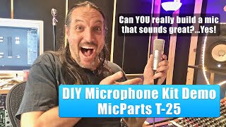 Video thumbnail for DIY Microphone - MicParts T-25 Demo by Ultimate Studios, Inc