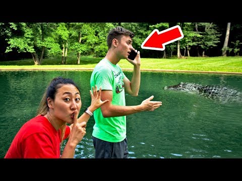 IPHONE IN POND PRANK (I PUSHED CARTER IN) Video
