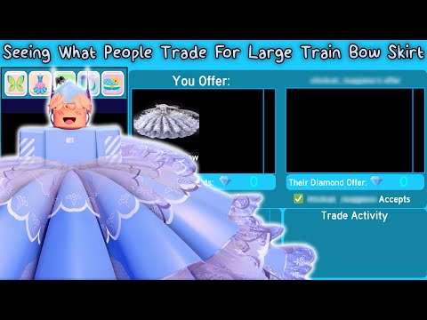 YouTube video about: How much is the large train bow skirt worth?