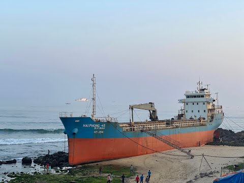 Tenneti Park Beach Visakhapatnam | MV - MAA Cargo Ship | Vizag Beach | Cargo Ship | East Coast