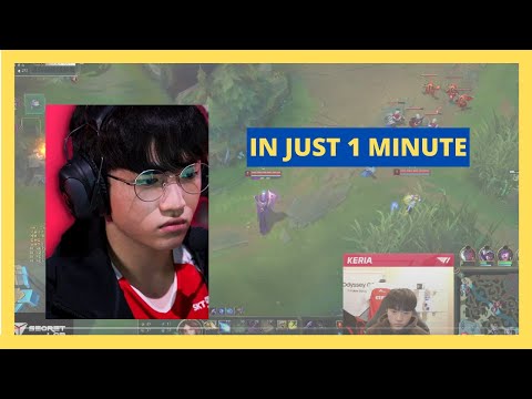 How T1 Keria won lane in 1 MINUTE