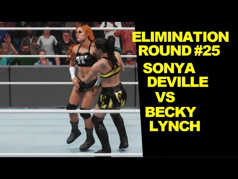 WWE 2K19 Sonya Deville vs Becky Lynch - Extreme Elimination Round #25
