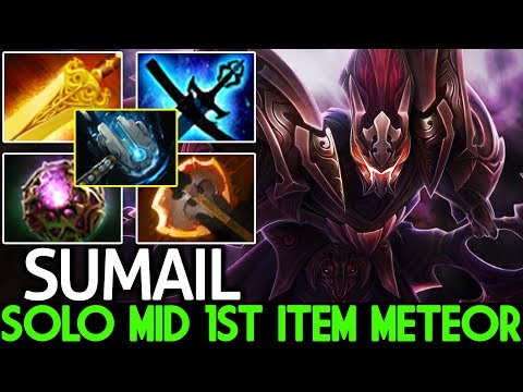 SUMAIL [Spectre] New Meta Solo Mid First Item Meteor Hammer 7.24 Dota 2