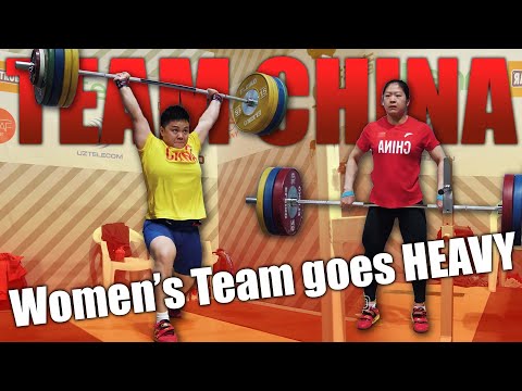 Chinese Women's Team goes HEAVY｜150kg Clean&Jerk by Wang Zhouyu