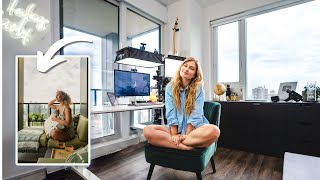 MY TINY OFFICE & BALCONY TOUR - How I Organize My 90 Square Foot Office In TORONTO ft. COZEY (2024)