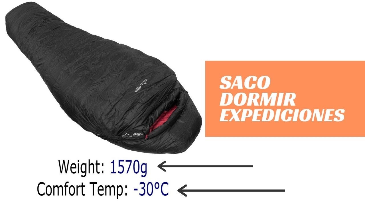 SACO DE DORMIR DE EXPEDICIÓN MÁS LIGERO SOLO 1570 G / -30º ⛰️