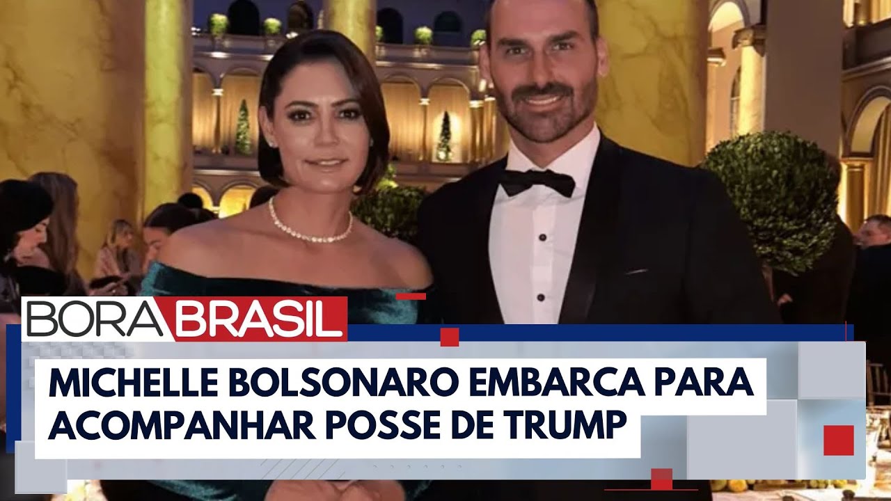 Michelle Bolsonaro embarca para os EUA para posse de Trump | Bora Brasil
