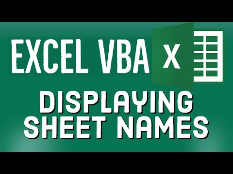 Excel VBA Tutorial for Beginners 26 Displaying Sheet Names and using Copy Function in MS Excel