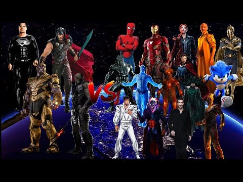 Thor, super man,Thanos and darkseid vs marvel & DC #marvel #daspacito #thor #avengers #capcut