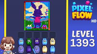 Pixel Flow Level 1393 Solution Walkthrough