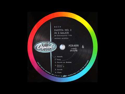 Bach, Partitas for Unaccompanied Violin No 3, Nathan Milstein